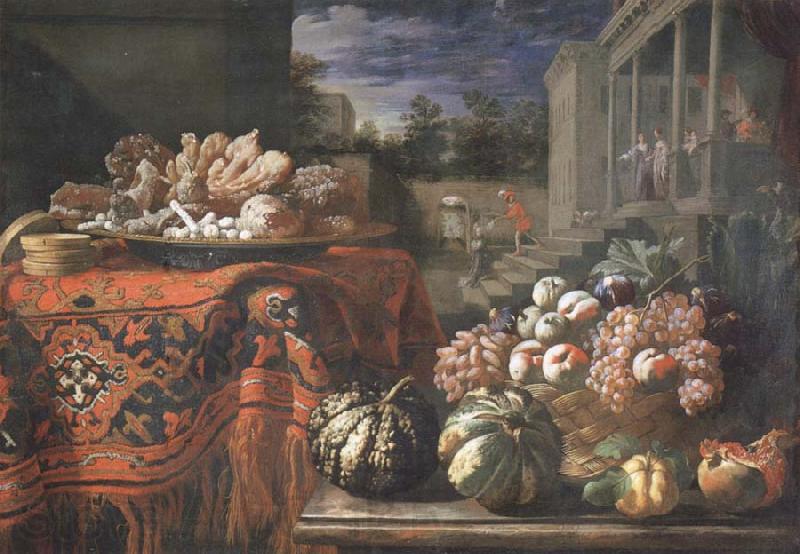 Pier Francesco Cittadini Style life with fruits and sugar work Norge oil painting art